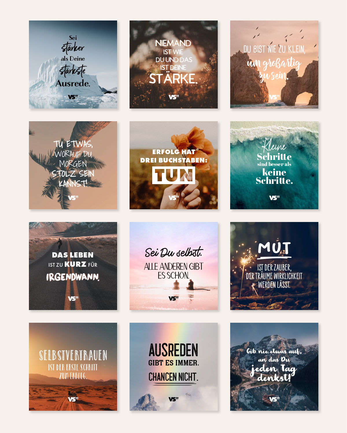 Motivation - Karten im Holzaufsteller Karten im Holzaufsteller Visual Statements®