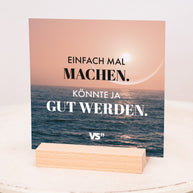 Motivation - Karten im Holzaufsteller