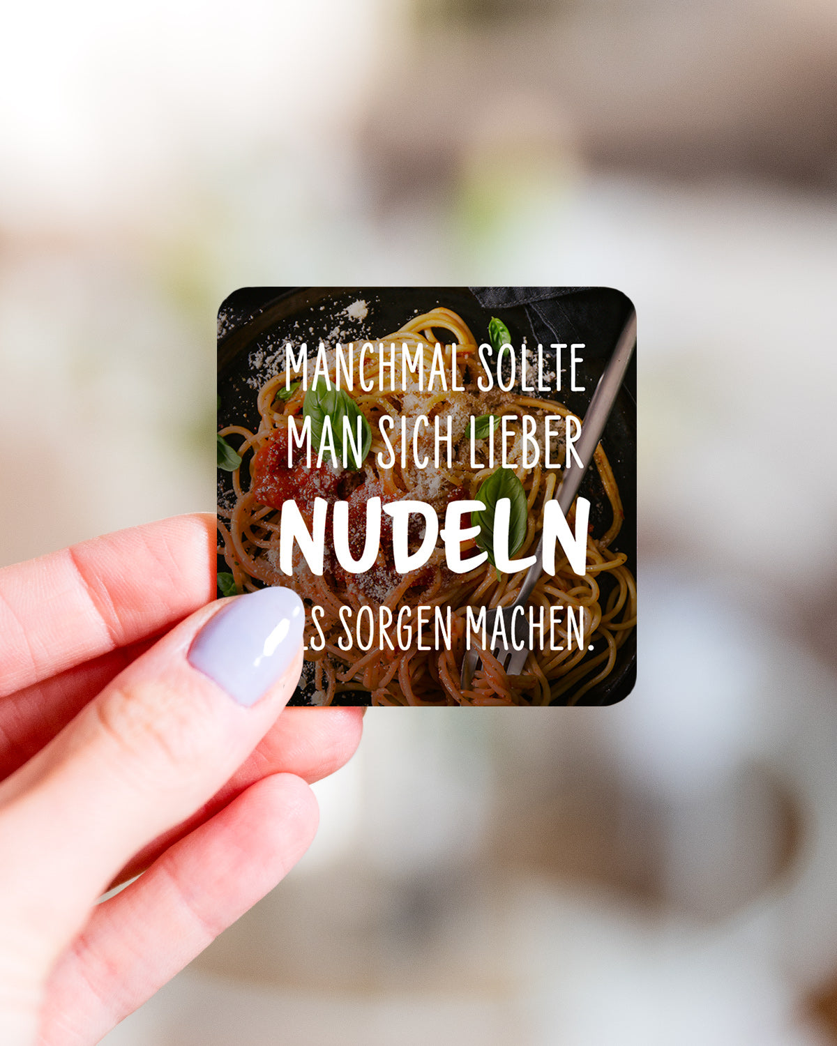 Lieber Nudeln - Magnet Magnet Visual Statements®