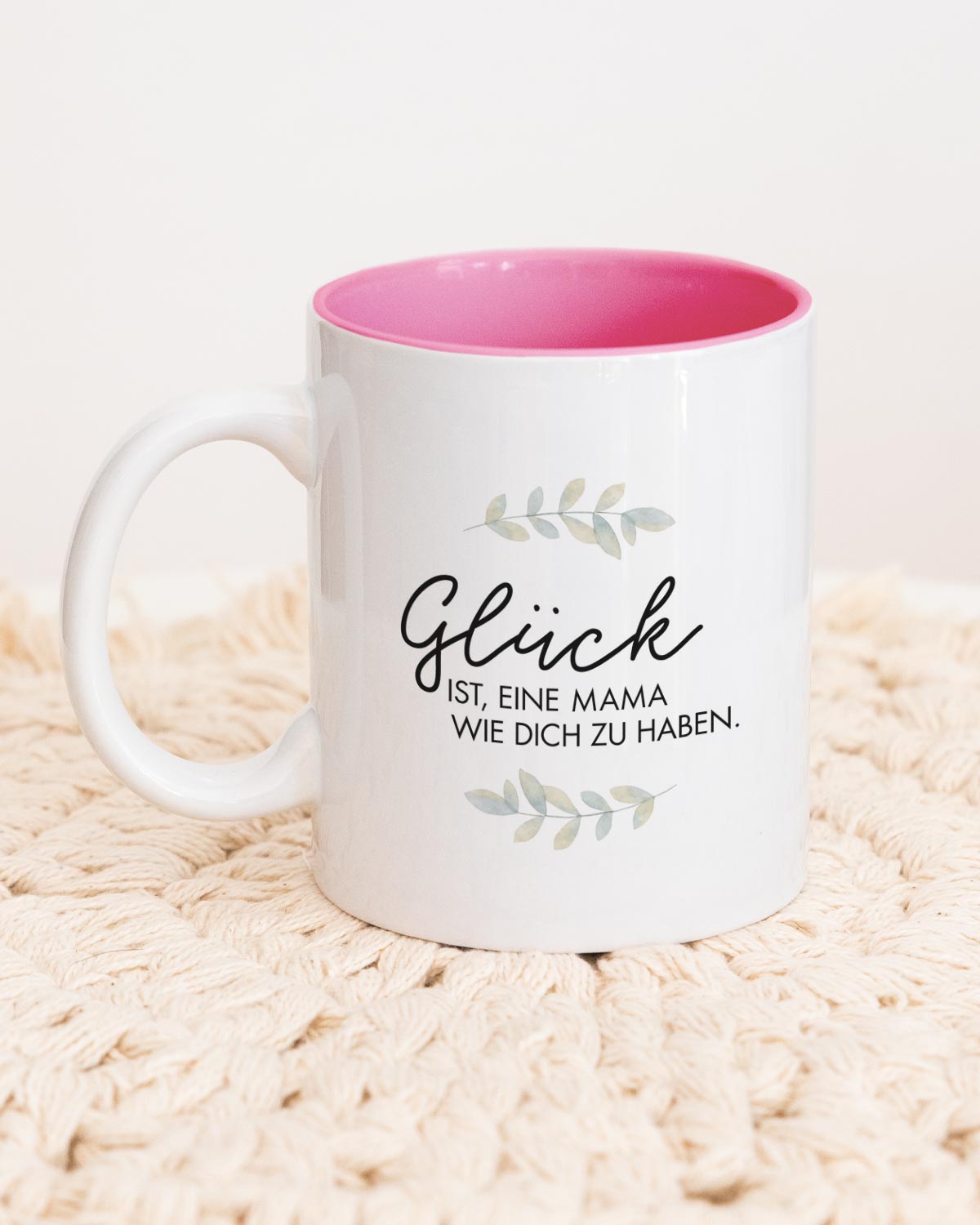 Glück ist - Tasse Pink Tasse Visual Statements®