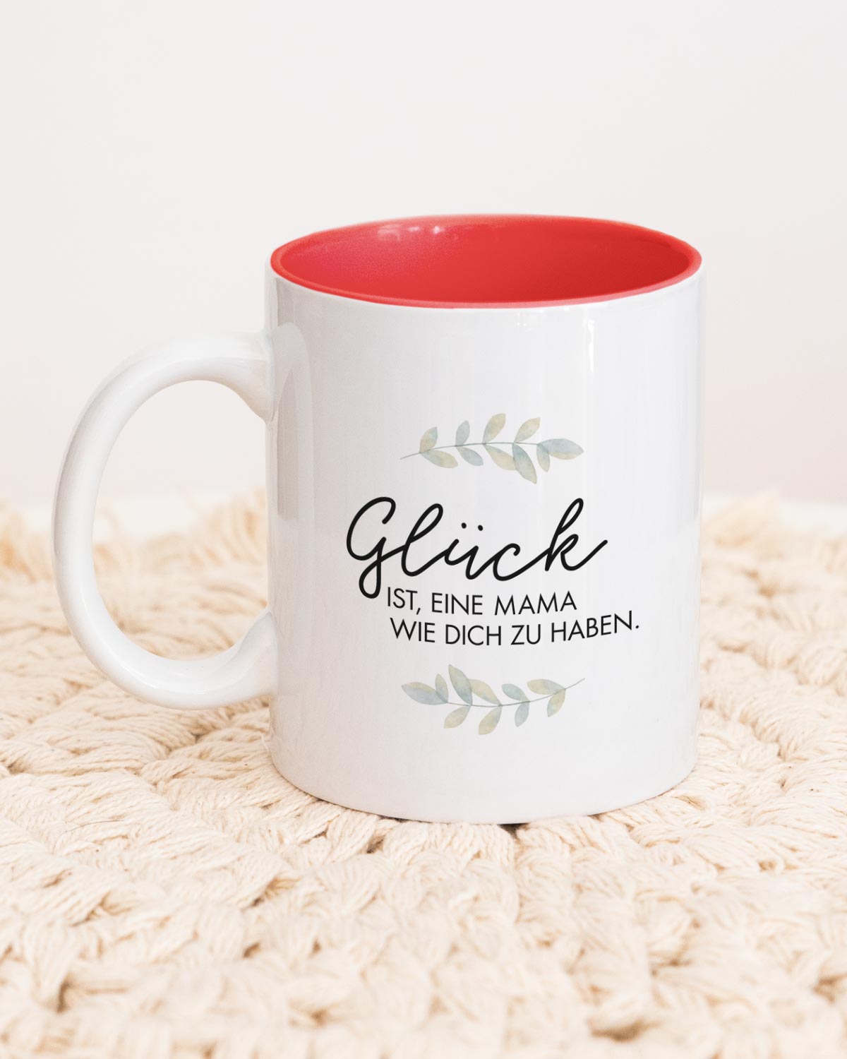 Glück ist - Tasse Rot Tasse Visual Statements®