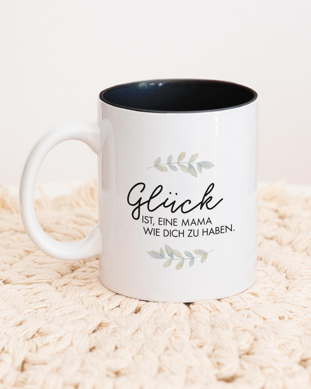 Glück ist - Tasse Schwarz Tasse Visual Statements®