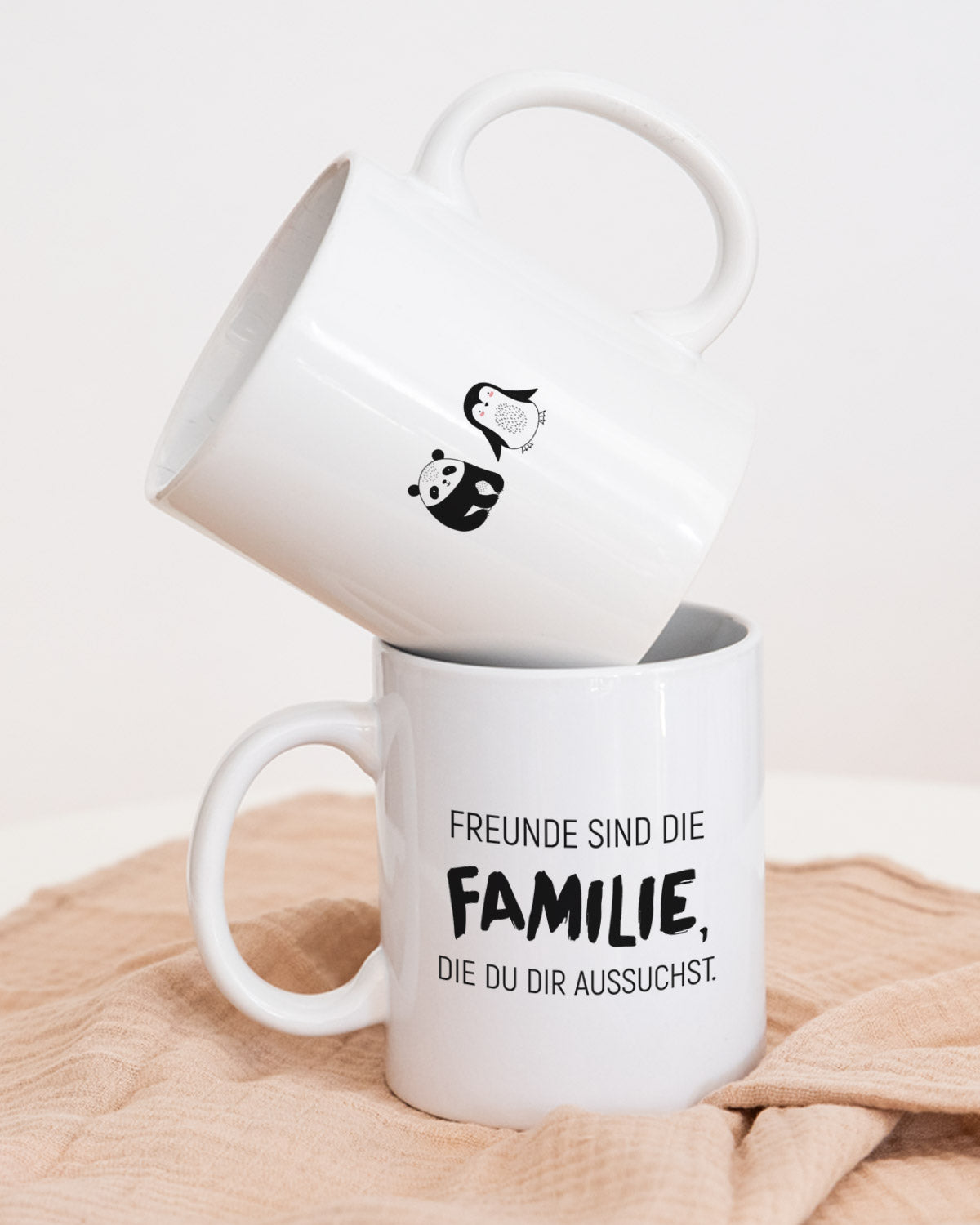 Freunde sind die Familie - Tasse Tasse Visual Statements®