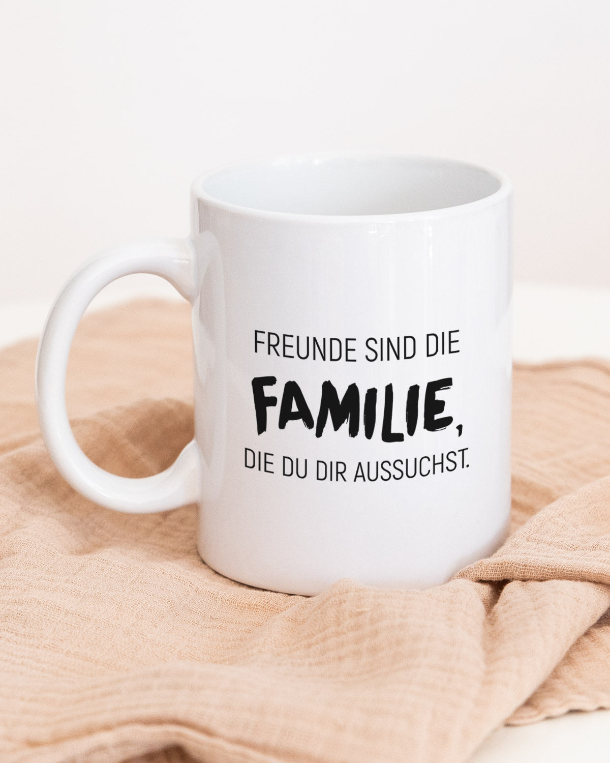 Freunde sind die Familie - Tasse Tasse Visual Statements®