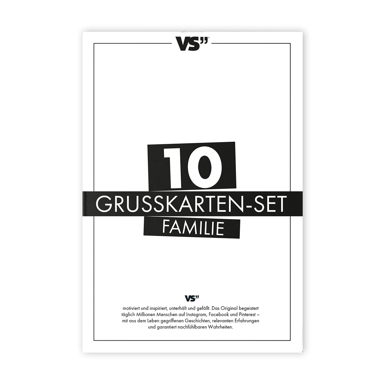 Definition Familie - 10er Grußkarten-Set Grußkarte Visual Statements®