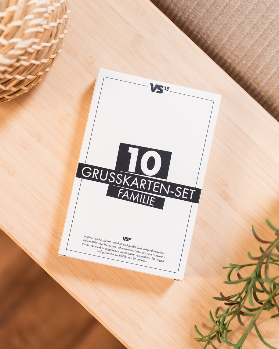 Familie - 10er Grußkarten-Set