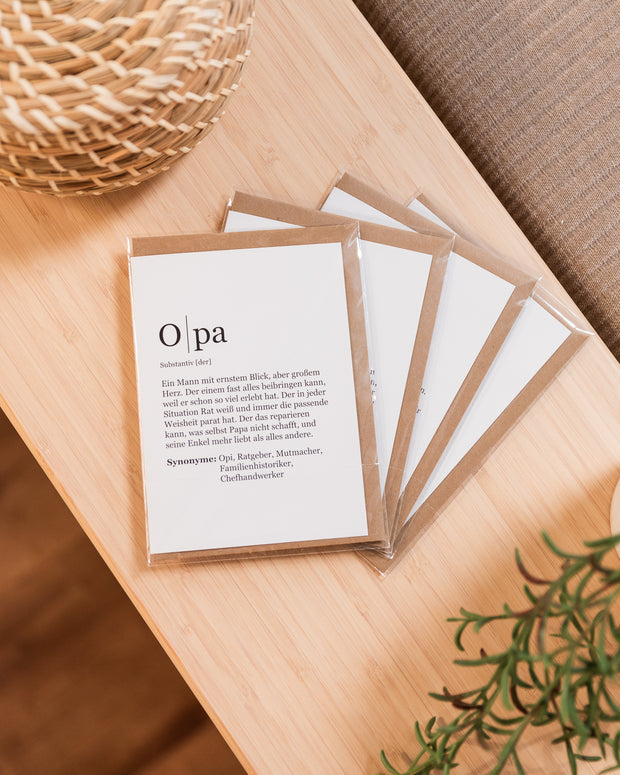 Familie - 10er Grußkarten-Set Grußkarte VISUAL STATEMENTS