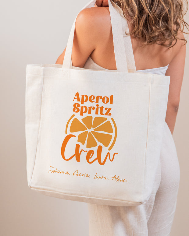 Motiv: Aperol Spritz Crew - VS" Stofftasche