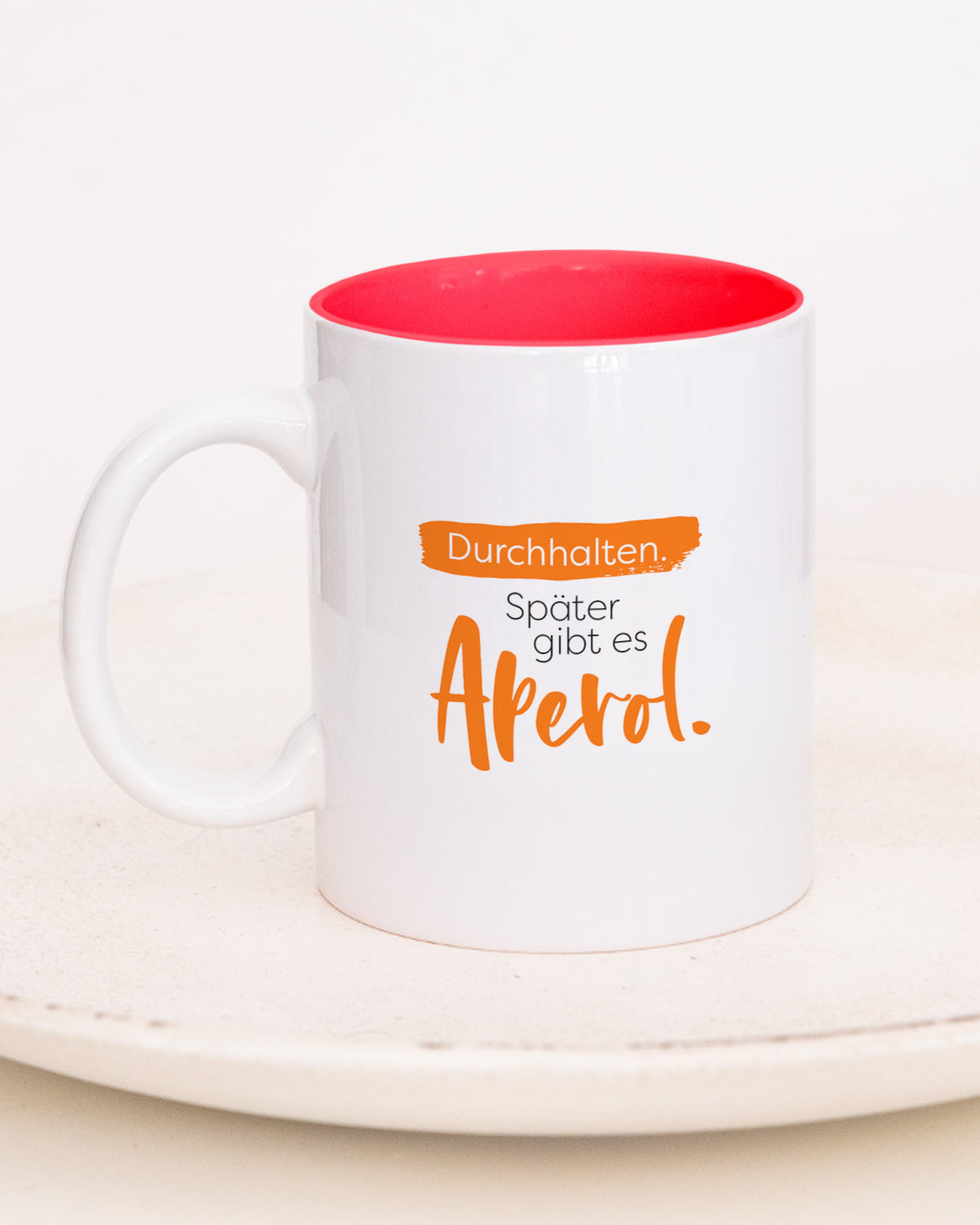 Später gibt es Aperol - Tasse Rot Tasse Visual Statements®