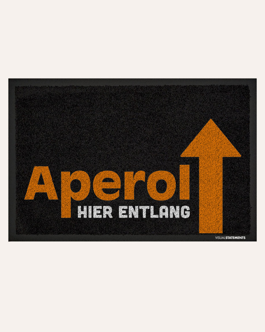 Aperol hier entlang - Fußmatte