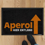 Aperol hier entlang - Fußmatte