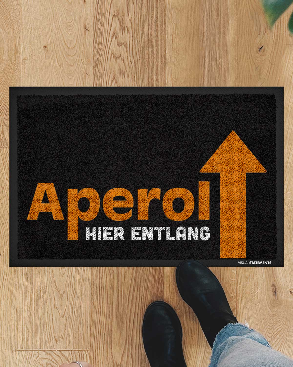 Aperol hier entlang - Fußmatte Fußmatte wrdprn®