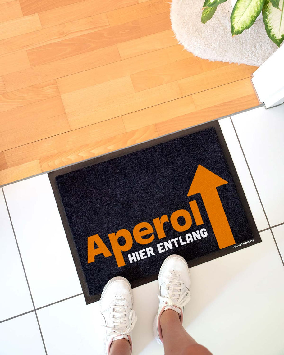 Aperol hier entlang - Fußmatte