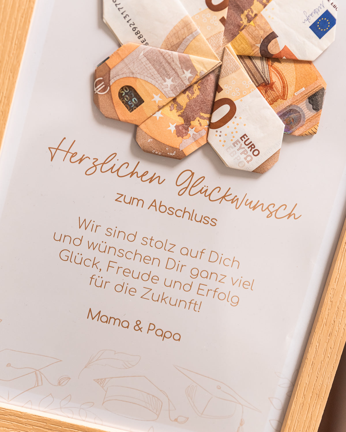 Zum Abschluss - Geldgeschenk Poster Visual Statements®
