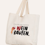 Weinkaufen - Stofftasche