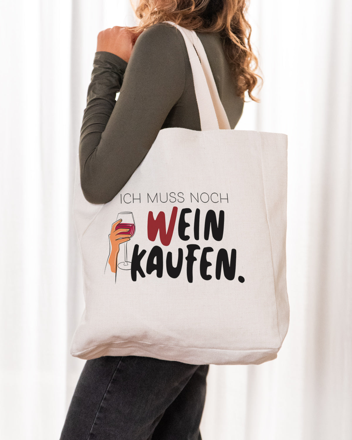 Weinkaufen - Stofftasche Stofftasche Visual Statements®