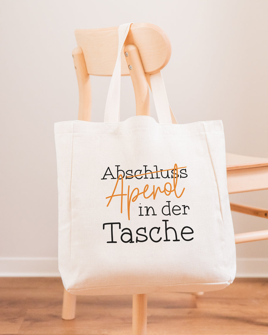 Abschluss in der Tasche - Stofftasche