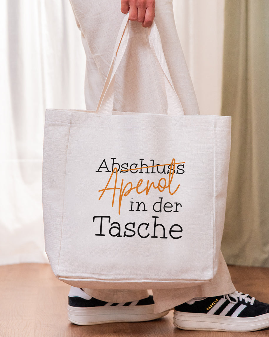 Abschluss in der Tasche - Stofftasche