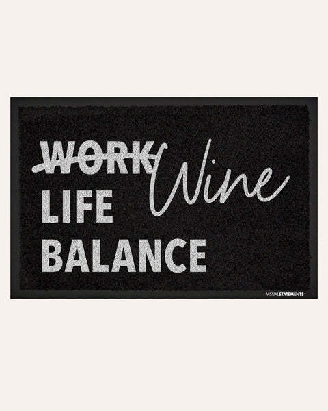Wine Life Balance - Fußmatte Fußmatte Visual Statements®