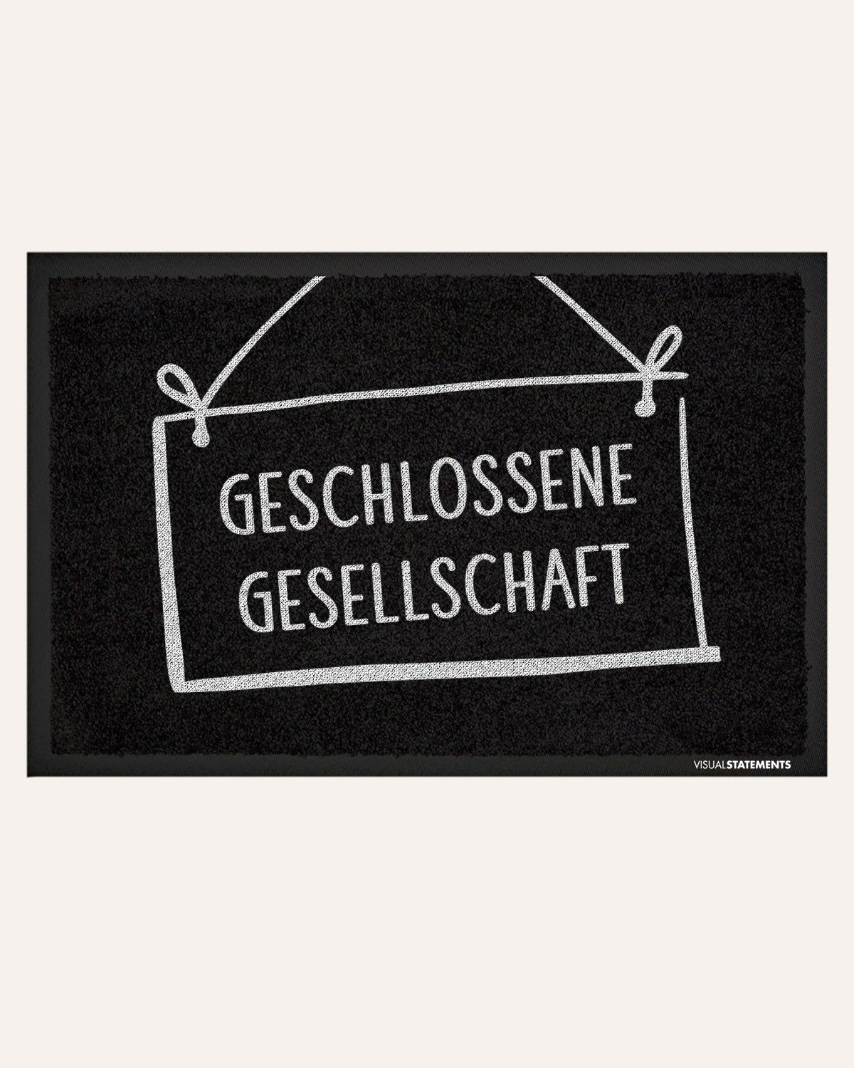 Geschlossene Gesellschaft - Fußmatte Fußmatte Visual Statements®