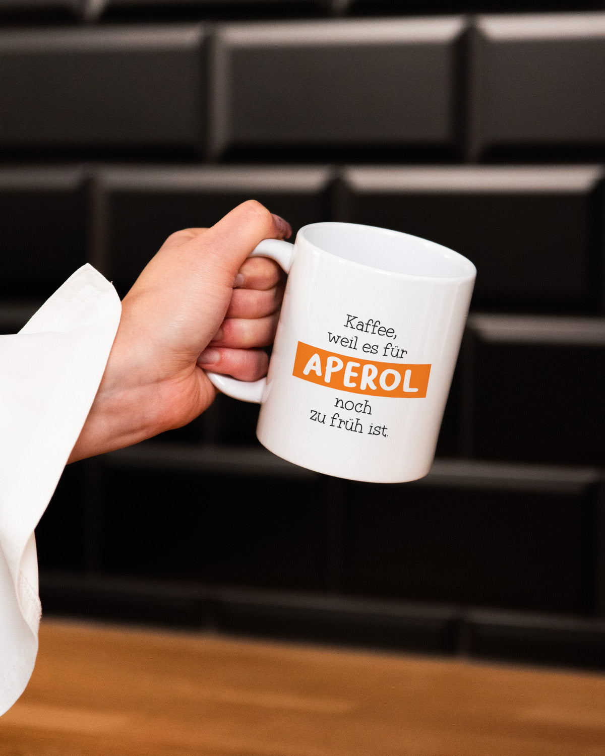 Kaffee vor Aperol - Tasse Tasse Visual Statements®