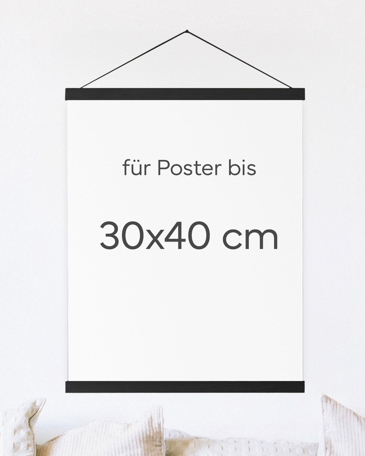 Posterleiste 30x40 cm Schwarz Bilderrahmen Visual Statements®