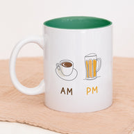 AM Coffee | PM Bier - Tasse