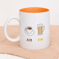 AM Coffee | PM Bier - Tasse