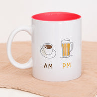 AM Coffee | PM Bier - Tasse