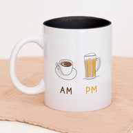 AM Coffee | PM Bier - Tasse