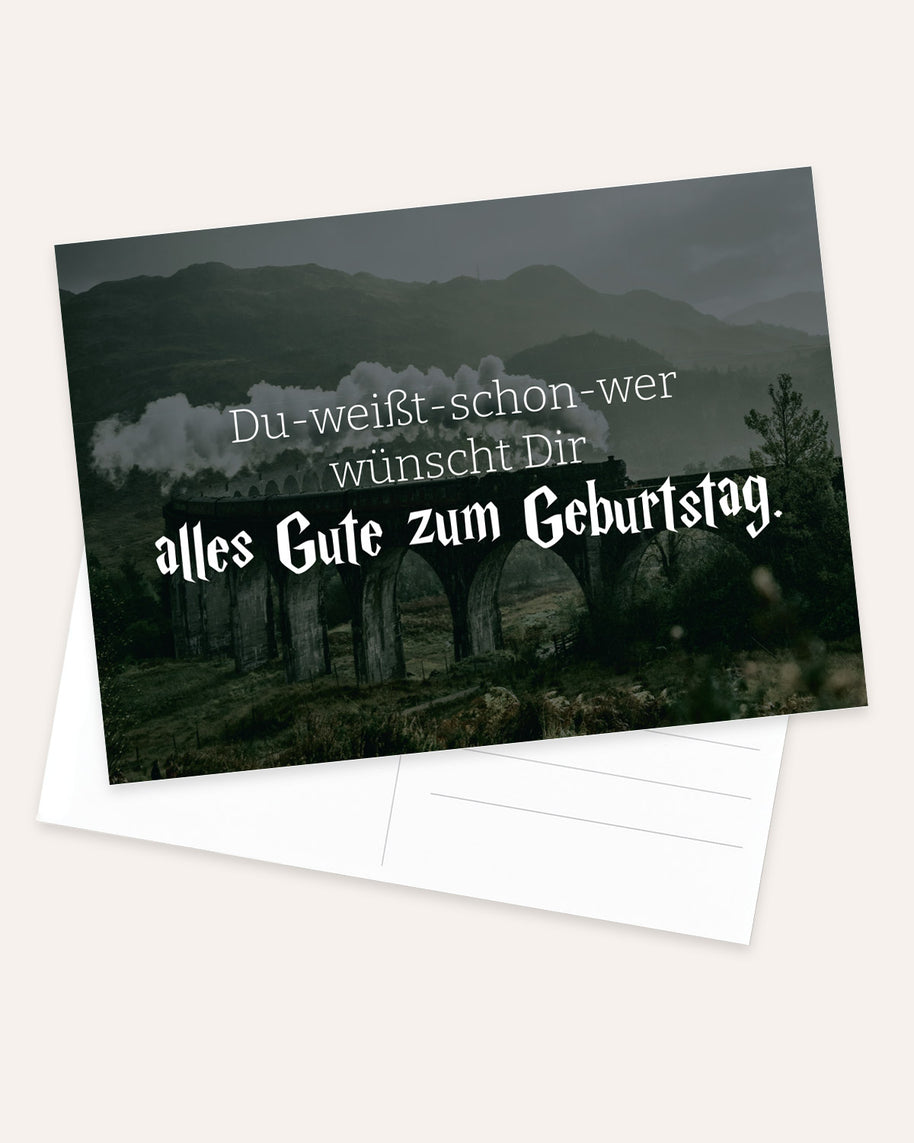 Du weißt schon wer - Postkarte