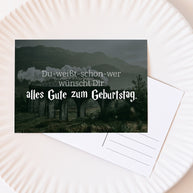 Du weißt schon wer - Postkarte