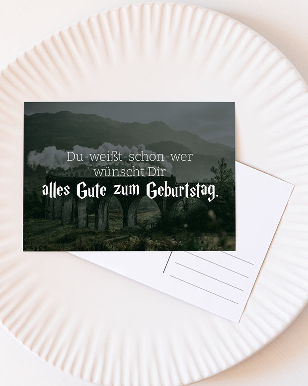 Du weißt schon wer - Postkarte Postkarte VISUAL STATEMENTS