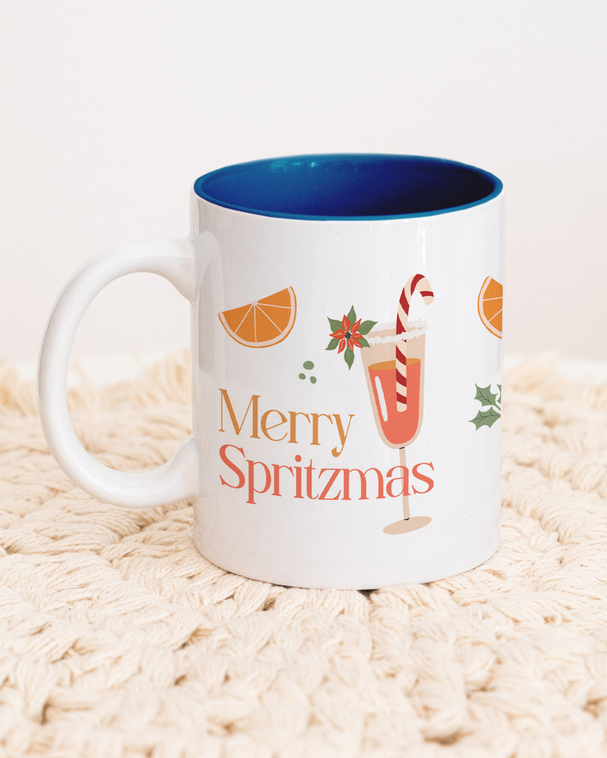 Merry Spritzmas - Tasse Dunkelblau Tasse Visual Statements®
