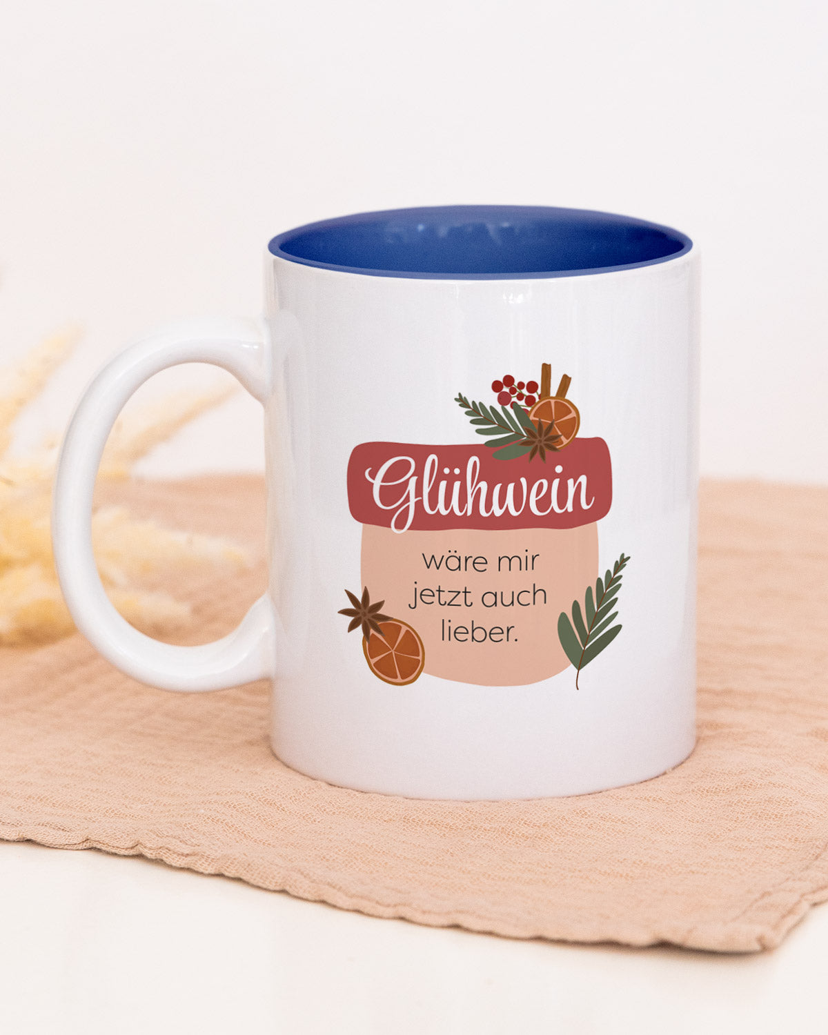 Lieber Glühwein - Tasse Dunkelblau Tasse Visual Statements®