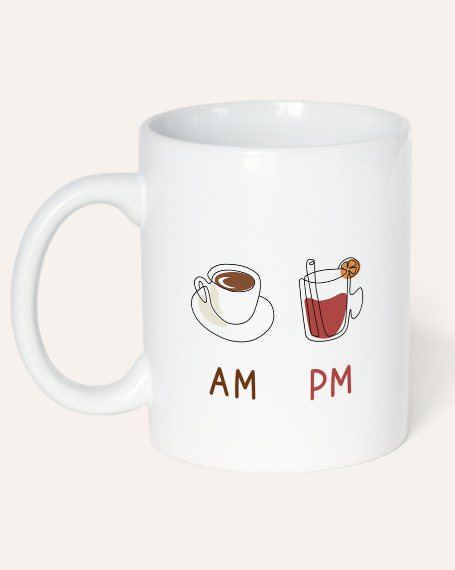 AM Coffee | PM Glühwein - Tasse