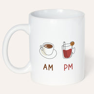 AM Coffee | PM Glühwein - Tasse