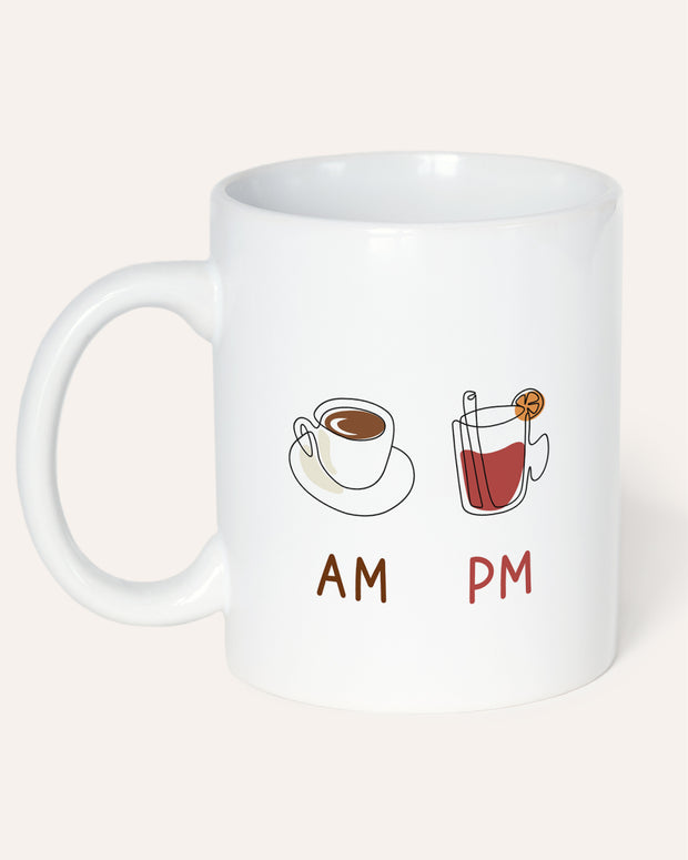 AM Coffee | PM Glühwein - Tasse