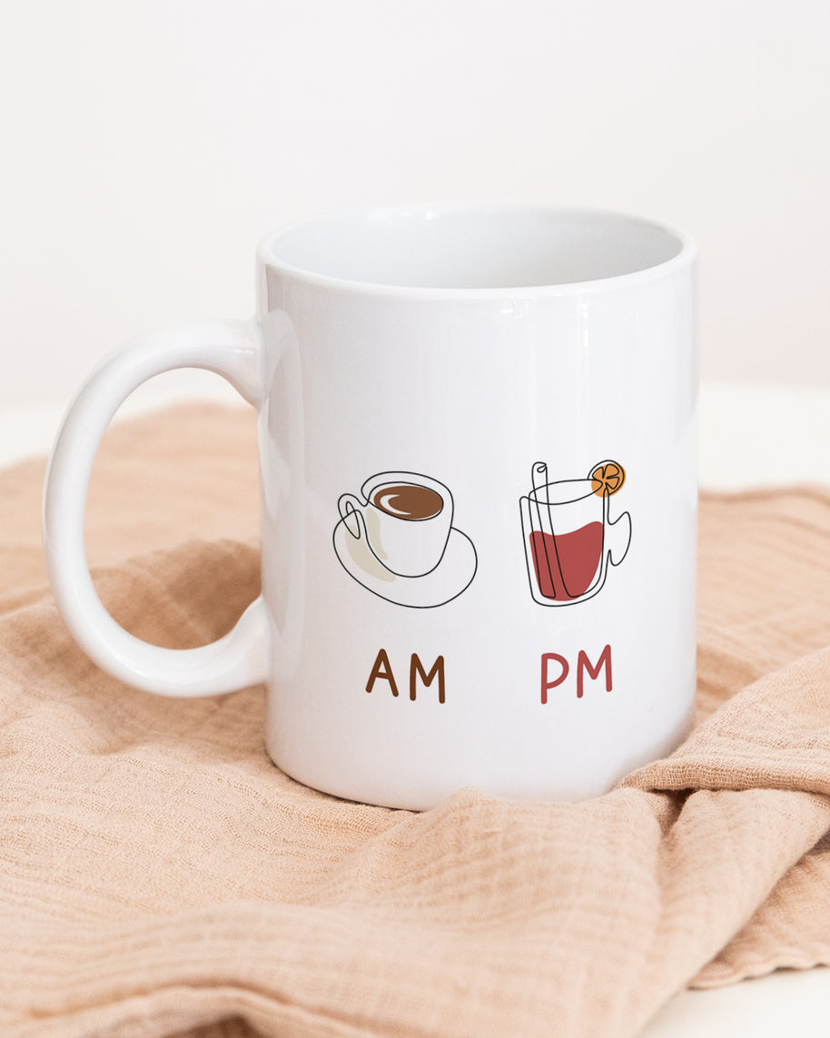 AM Coffee | PM Glühwein - Tasse