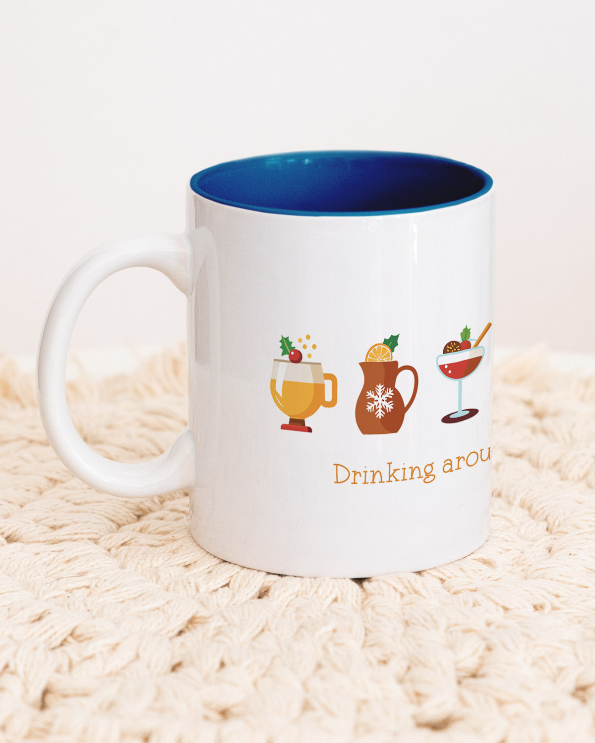 Drinking around - Tasse Dunkelblau Tasse Visual Statements®