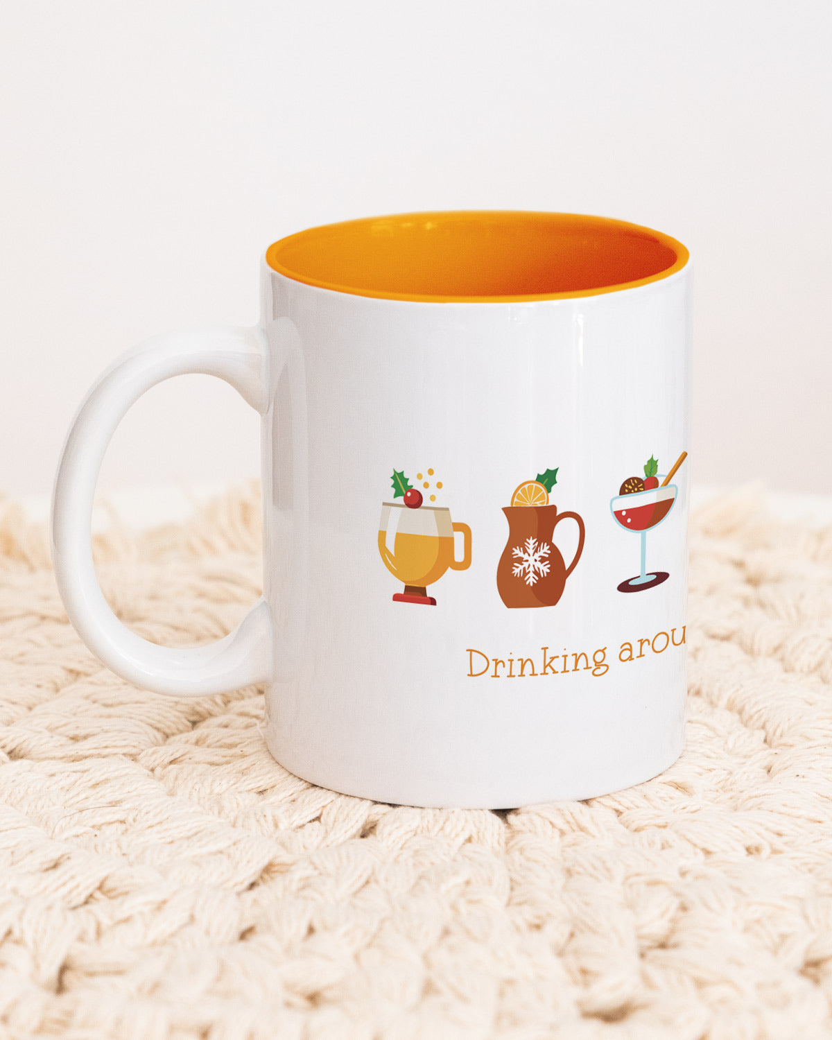 Drinking around - Tasse Orange Tasse Visual Statements®