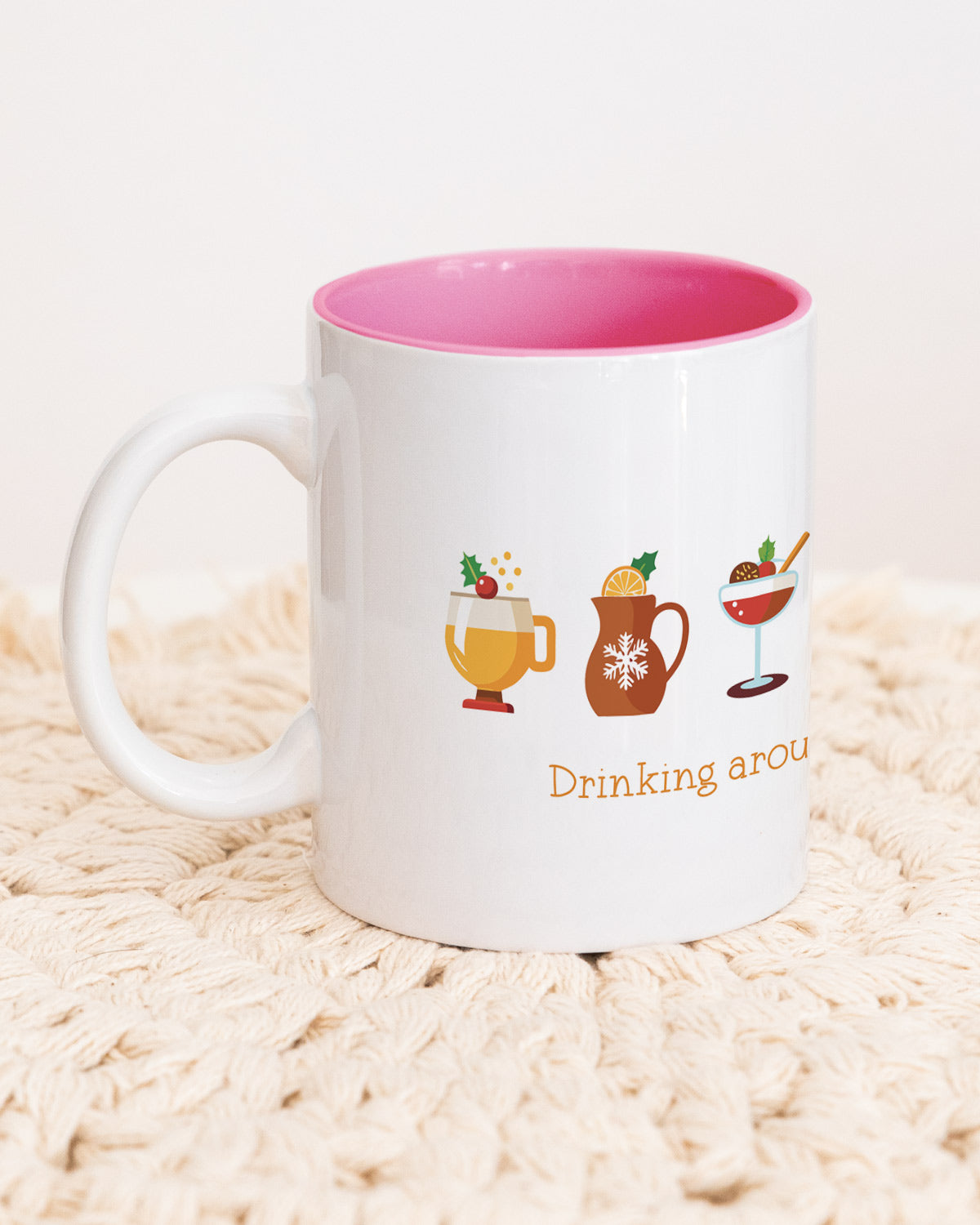 Drinking around - Tasse Pink Tasse Visual Statements®