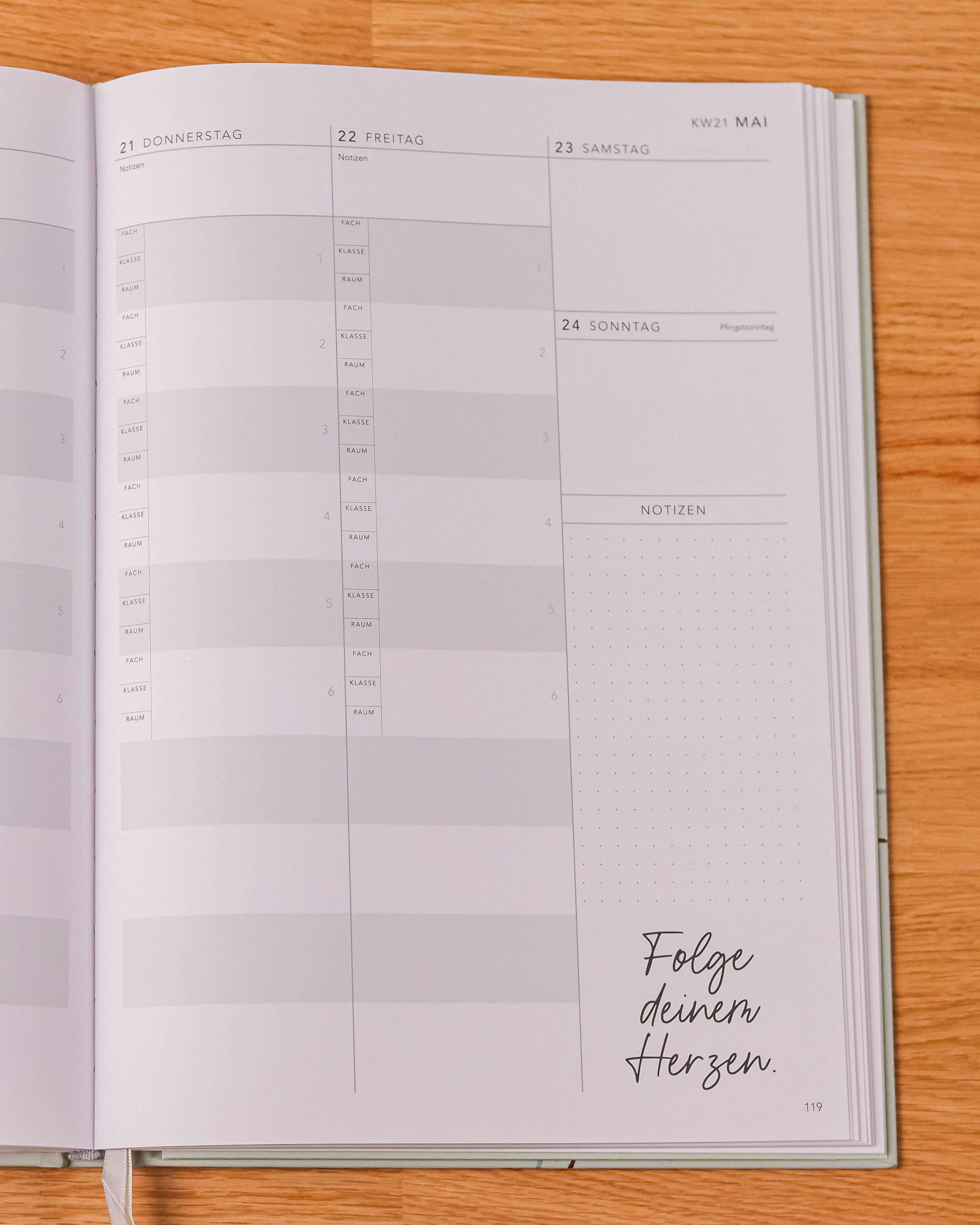 Lehrerkalender 2025 / 2026 Kalender Visual Statements®