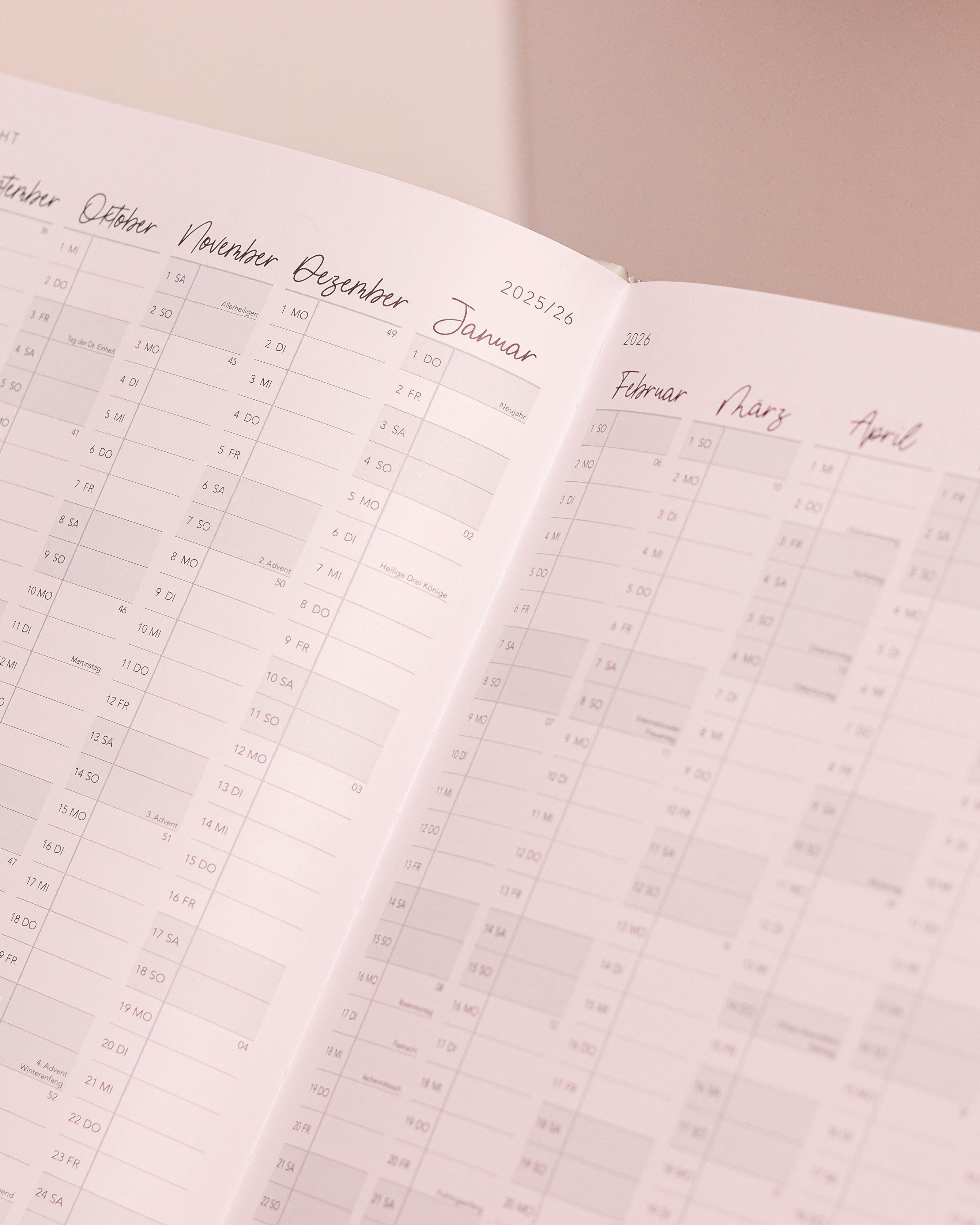 Lehrerkalender 2025 / 2026 Kalender Visual Statements®