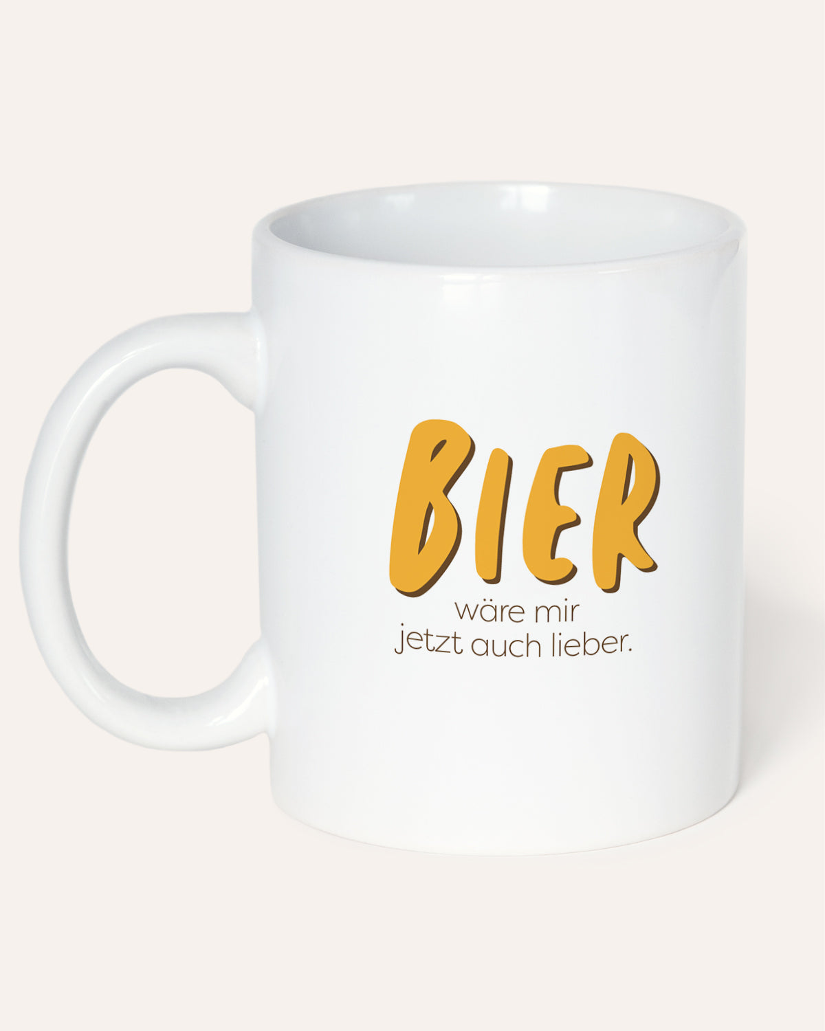 Bier wäre mir jetzt auch lieber - Tasse Tasse Visual Statements®