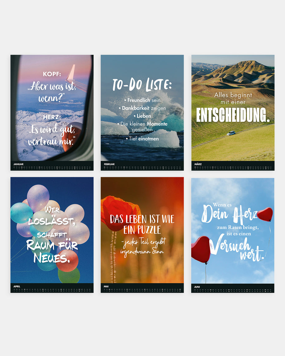 Best of VS - Monatstischkalender 2026 Kalender VISUAL STATEMENTS