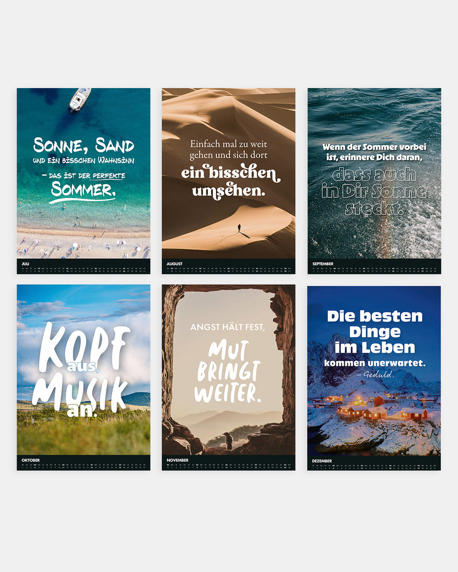 Best of VS - Monatstischkalender 2026 Kalender VISUAL STATEMENTS
