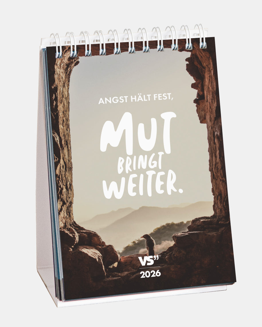 Monatstischkalender 2026 Mut bringt weiter Kalender VS