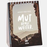 Monatstischkalender 2026 Mut bringt weiter Kalender VS