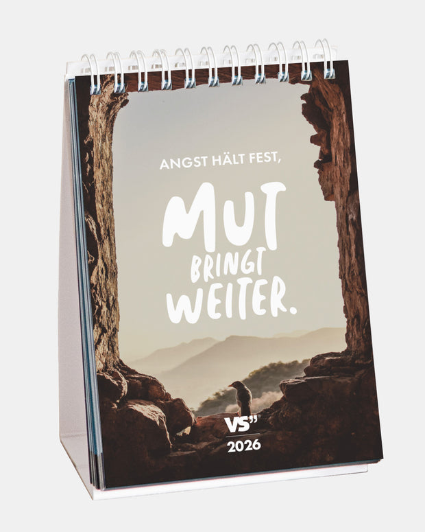 Monatstischkalender 2026 Mut bringt weiter Kalender VS